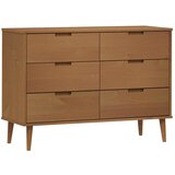  Ladičar MOLDE smeđi 113 x 40 x 80 cm od masivne borovine | shoptok.hr
