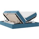  Krevet s madracem i skladištem Tamno plava 180 x 200 cm Baršun | shoptok.hr
