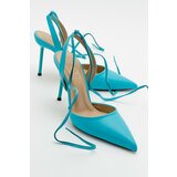 LuviShoes Bonje Blue Women's Heeled Shoes Cene