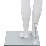  Ženska lutka za izlog sa staklenim postoljem bijela sjajna 175 cm | shoptok.hr