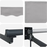 Nadstrešnica Svijetlo siva 300 x 250 cm Poliester | shoptok.hr
