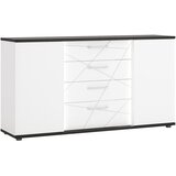 Mömax Komoda Venezia, Črna/bela | Shoptok.si