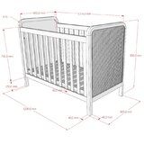 Vipack Otroška posteljica z nastavljivo višino 60x120 cm v naravni barvi Woods – | Shoptok.si