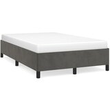 Furnova Posteljni okvir brez vzmetnico temno siva 120x190 cm žamet, (21943409) | Shoptok.si