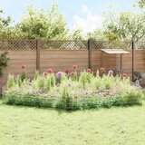  Ograda za vrt s kolčićima 24 pcs 115 x 50 cm Mesh Srebrna | shoptok.hr