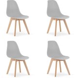  Set od 4 KITO stolice - siva | shoptok.hr
