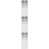 vidaXL Knjižna omara/paravan bela 80x24x192 cm iverna plošča, (20622531) | Shoptok.si
