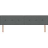  Uzglavlje podesivo po visini Tamno siva 200 cm tkanina | shoptok.hr