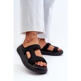 Kesi Black women's decorated Jestella platform slippers Cijene