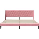  Okvir za krevet Ružičasta 180 x 200 cm Baršun - Ružičasta 180 x 200 cm | shoptok.hr
