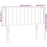  Uzglavlje s ušima tamnozeleno 103x16x78/88 cm baršunasto | shoptok.hr