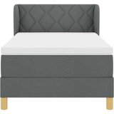  s opruga kutije Tamno siva 100 x 200 cm tkanina | shoptok.hr