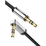 Ugreen mini jack 3,5 mm AUX ploščati kolenski kabel 1 m (črn), (20627355) Cene