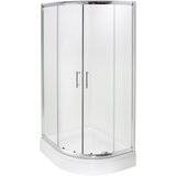 AQUAART tuš kabina hoya 80100L polukružna s kadom 80x100x200 cm | shoptok.hr