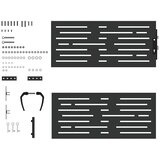  Vrtna vrata 85 x 100 cm Crna Može se zaključati | shoptok.hr