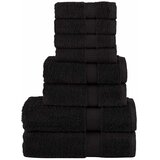  8-dijelni vrhunski set ručnika SOLUND crni 600 gsm | shoptok.hr
