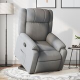 vidaXL naslanjač s funkcijo vstajanja svetlo sivo blago | Shoptok.si