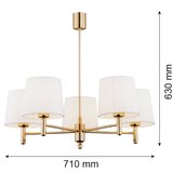 Brilagi Luster na šipci MONTE 5xE27/15W/230V krem/zlatna | Eponuda.com