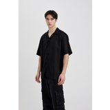 Defacto Regular Fit Open Collar Viscose Short Sleeve Shirt | ePonuda.com