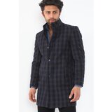 Dewberry PLT8370 MEN'S COAT-PATTERNED NAVY BLUE | shoptok.hr