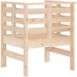  Vrtne stolice 2 kom 61,5 x 53 x 71 cm od masivne borovine | shoptok.hr
