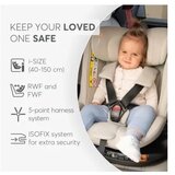 Kikka Boo I-Van i-Size auto sedište 40-150 cm ISOFIX Light Beige KKB00083 | Eponuda.com