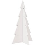  Drveno ukrasno božićno drvce bijelo 80 cm od masivne borovine | shoptok.hr