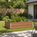  Povišeni vrtni krevet Drvena smeđa 100 x 80 x 24 cm | shoptok.hr