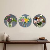 WALLXPERT 3YMDF11909 Multicolor Decorative MDF Painting (3 Pieces) | Eponuda.com