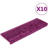  Prostirke za stepenice 10 kom 65x21x4 cm ljubičaste pravokutne rubove | shoptok.hr