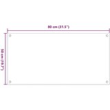  Kuhinjske zaštite od prskanja 2 kom prozirne 80x50 cm staklene | shoptok.hr
