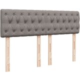 vidaXL Krevet s oprugama i madracem smeđesivi 140 x 190 cm od tkanine | shoptok.hr