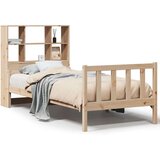 vidaXL Knjižna postelja brez vzmetnice 100x200 cm trdna borovina | Shoptok.si