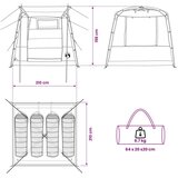 Šator za svadbe - šator za zabave Siva i narančasta 4 osobe - Siva i narančasta 4 | shoptok.hr
