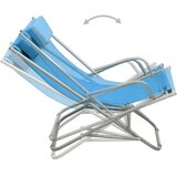  Stolice za ljuljanje 2 kom čelične plave | shoptok.hr