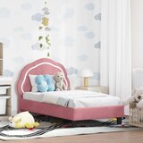  Okvir kreveta za malu djecu s naslonom Ružičasta 70 x 140 cm | shoptok.hr