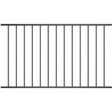  Ogradni panel Woerden čelik s praškastim premazom 1,7x1,17 m crna | shoptok.hr