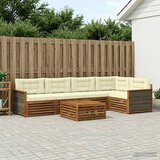  Set vanjskih sofa 6 kom. Prirodna i krem | shoptok.hr
