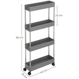  Pokretna kolica za odlaganje MARGE, siva | Eponuda.com