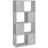 Ormarić za knjige / Paravan - Sobna pregrada boja betona 60x24x124 5 cm - Beton siva 1 60 x 24 x 124.5 cm | shoptok.hr