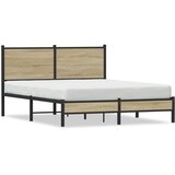 Metalni okvir kreveta bez madraca boja hrasta sonome 140x200 cm | shoptok.hr