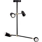 Toolight Stropni luster APP1708-4CP BLACK + GOLD | shoptok.hr