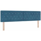  LED glava kreveta s LED trakama Tamno plava 180 cm Baršun | shoptok.hr