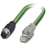 Phoenix Contact 1403496 M12 / RJ45 omrežni kabel\, Patch kabel CAT 5\, CAT 5e SF/UTP 3.00 m zelena ognjevaren 1 kos, (20421639) Cene