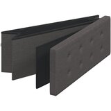  Klupa za pohranu sklopiva od umjetnog platna tamnosiva - Tamno siva 110 x 38 x 38 cm | shoptok.hr
