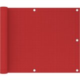 vidaXL Balkonsko platno rdeče 75x300 cm HDPE, (20609628) | Shoptok.si