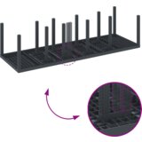  Set za obrok u vrtu s 11 komada antracit plastični ratan | shoptok.hr