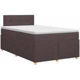  Boxspring krevet s madracem Tamno smeđa 120 x 190 cm Tkanina | shoptok.hr