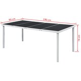  9-dijelni vrtni blagovaonski set čelični crni | shoptok.hr