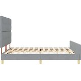  Krevetna konstrukcija Svjetlosiva 180 x 200 cm tkanina | shoptok.hr